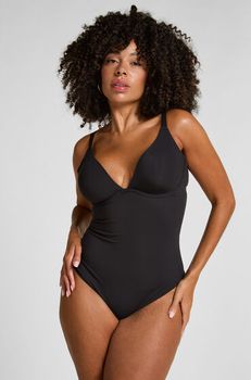 Hunkemöller Body sin relleno liso Negro