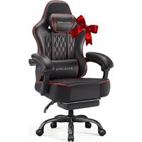silla gaming altura ajustable reposabrazos sincronia cojines lumbarcabeza 150kg cuero sintetico gtplayer - negro rojo