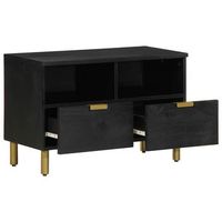 mueble de tv  mueble de salon  gabinete de tv madera de ingenieria negro 70x33x46 cm