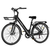 bicicleta electrica para adultos ebycco v1 r 36 v bateria extraible de 156 ah 71 cm 28 negro