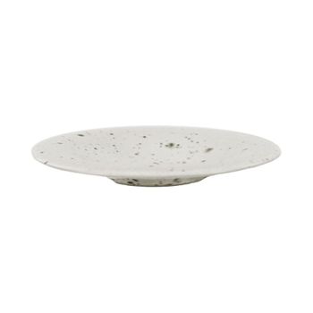 Plato de postre de gres blanco