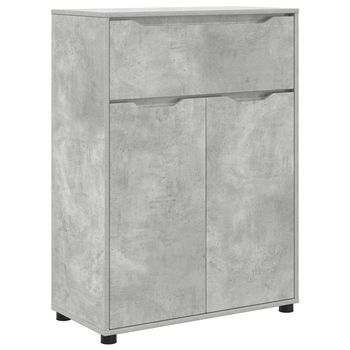 Gabinete De Baño Gris Concreto 72,5 X 36,5 X 100 Cm Vidaxl