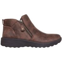 skechers botines botin lovely vibe fall in bloom marron para mujer