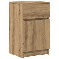mesita de noche madera de ingenieria roble artisian 39x35x65 cm vidaxl