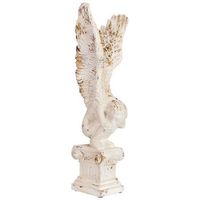 figura decoracion angel de magnesio blanco 32x30x955h cm