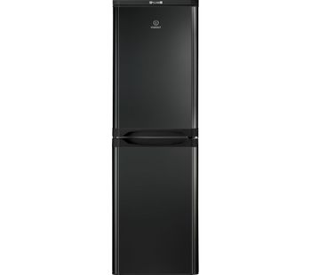 INDESIT IBD5517BUK 50/50 Fridge Freezer - Black, Black