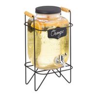 contenedor de bebidas negro
