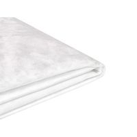 funda reemplazable en terciopelo blanco para cama 180 x 200 cm desmontable lavable fitou