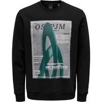 only  sons jersey onstodd reg photoprint crew neck para hombre