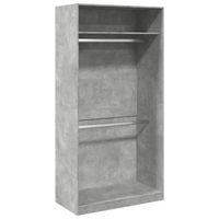 armario 50x100x200 cm madera - gris