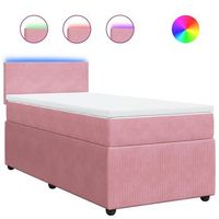 cama tapizada 200x100x1005 cm tejido - rosa