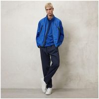 blauer cortaviento giubbini corti nastrat para hombre