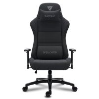 sense7 spellcaster fuku xl silla gaming de tela ergonomico ajustable soporte lumbar negra