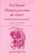 ultimos poemas de amor  derniers poemes damour ed bilingue es panol