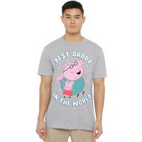 dessins animes camiseta best daddy in the world para mujer