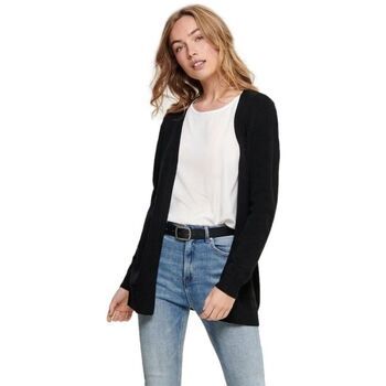 Only Chaqueta de punto Lesly Open Knitted Cardigan - Black para mujer