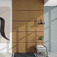 set de 4 paneles acusticos vang 3d 144 m lamas lineales - roble oscuro neuholz