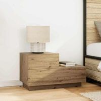 vidaxl armario de noche roble artisan 70 x 36 x 405 cm