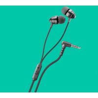 auriculares ploos con cable universal in-ear para llamadas y musica negro