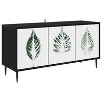 mueble de tv hanau 102 x 33 x 51 cm roble negro vidaxl