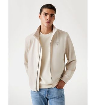 Guess para hombre. M4YL13WEZ70 Chaqueta técnica elástica beige (XXL), Casual, Algodón