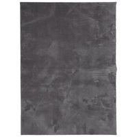 alfombra de pelo corto suave lavable huarte antracita 160x230cm vidaxl
