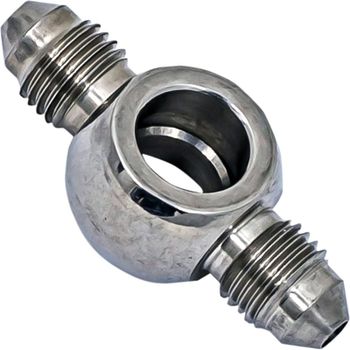 Racor banjo 10mm Goodridge recto doble inox