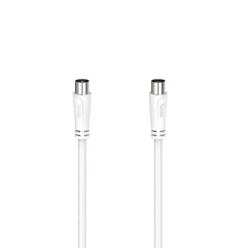Hama Cable Coaxial Antena Macho/Hembra 5m Blanco