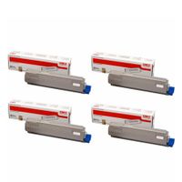 original multipack oki mc861cdxn printer toner cartridges 4 pack -44059168