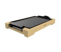 cecotec plancha de asar electrica tastygrill 2000 bamboo 2000 w estructura de bambu termostato regulable
