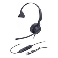 auriculares yealink uh42 mono con cable usb-cusb-a para llamadas y musica con microfono y supresion de ruido color negro