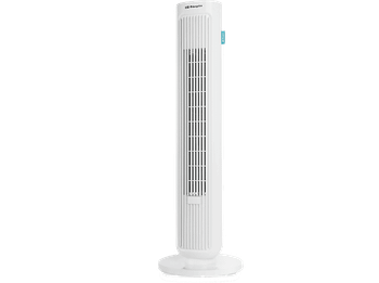 Ventilador de torre - Orbegozo TW 0755, 230 V, 3 Velocidades, Asa transporte, Silencioso, Blanco