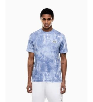EA7 para hombre. 7M001531_AF22175 Camiseta Tennis Pro azul (S), Casual, Deportivo, Poliéster, Manga corta