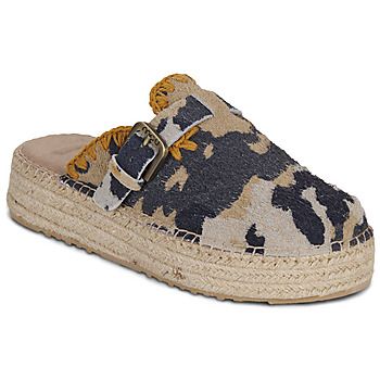 Mou Zuecos JUTE CLOG CAMO PRINT para mujer