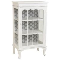 vitrina de madera blanca 605x405x1145