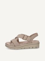 caprice sandal beige made of leather with wedge heel size 41
