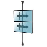 kimex soporte de suelo a techo para 2 pantallas de tv 32-75 vesa 600x400 max 30kg