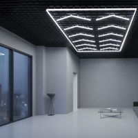 regleta led hexagonal doble angulo leduni 380w 45600lm 6000k ip30