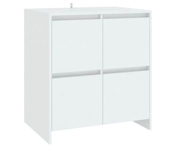 Vidaxl aparador de madera contrachapada blanco 70x41x75 cm