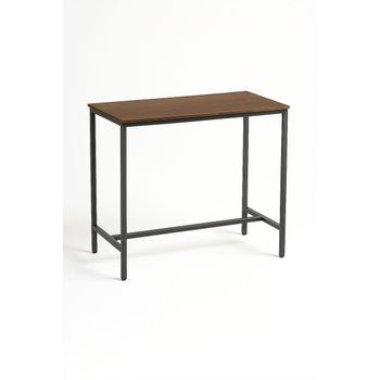Mesa Biro Alta Rectangular 120 X 60 Cm De Madera 106*120*60 Cm - Madera Oscura