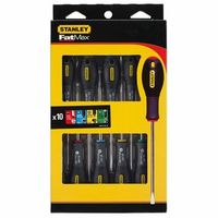 destornillador electricista  mecanico  phillips  pozi  torx - juego de 10 piezas fatmax - fmht0-62128