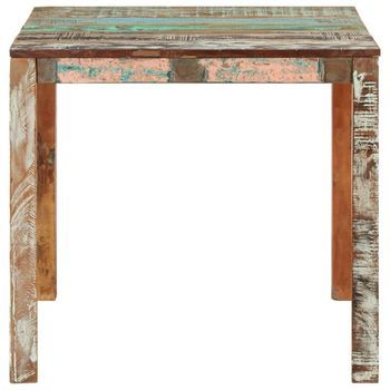 Mesa De Comedor | Mesa De Cocina De Madera Maciza Reciclada 82x80x76 Cm