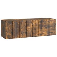mueble de tv de pared 98 x 31 x 30 cm roble ahumado vidaxl