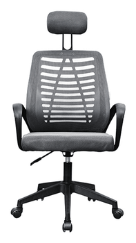 SILLA ERGONOMICA MARS GAMING MGCERGOBBGR GRIS RESPALDO EN MALLA TRANSPIRABLE REPOSACABEZAS AJUSTABLE