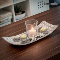 centro de mesa con portavelas harmony homania