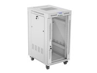 rack independiente lanberg ff01-6822-12sl 22u 1200kg ip20 cristal templado gris