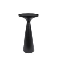 mesa auxiliar de metal negro