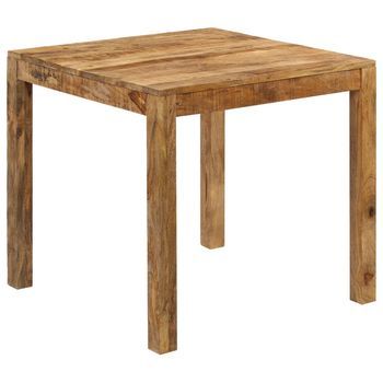 Mesa De Comedor De Madera Maciza De Mango 82x80x76 Cm Vidaxl