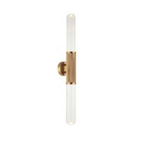 aplique metal y vidrio  74 cm