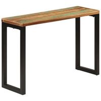mesa consola madera maciza reciclada 110x35x75 cm vidaxl